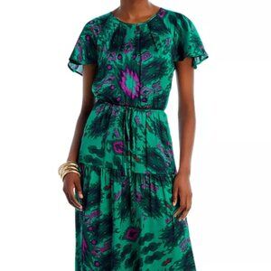 AQUA Flutter Sleeve Drawstring Waist Dress 70% off MRSP!!